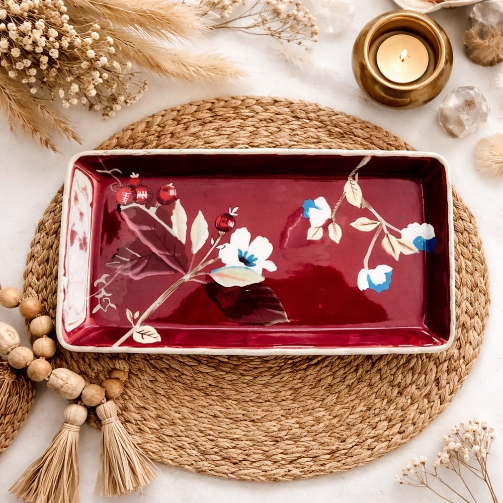 Tracy Porter Henna Tray Floral Pattern